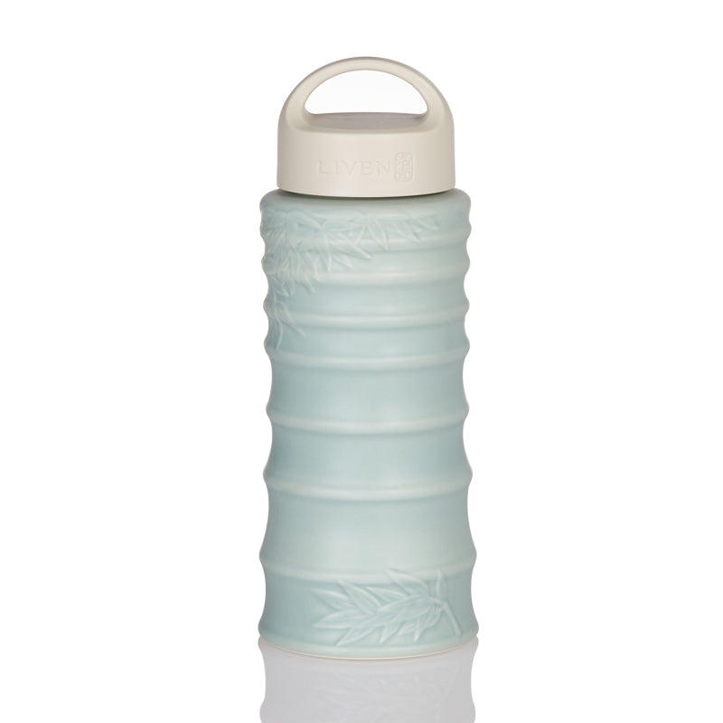 Classic Bamboo Joint Tea Tumbler with Carrying Lid (16 oz )