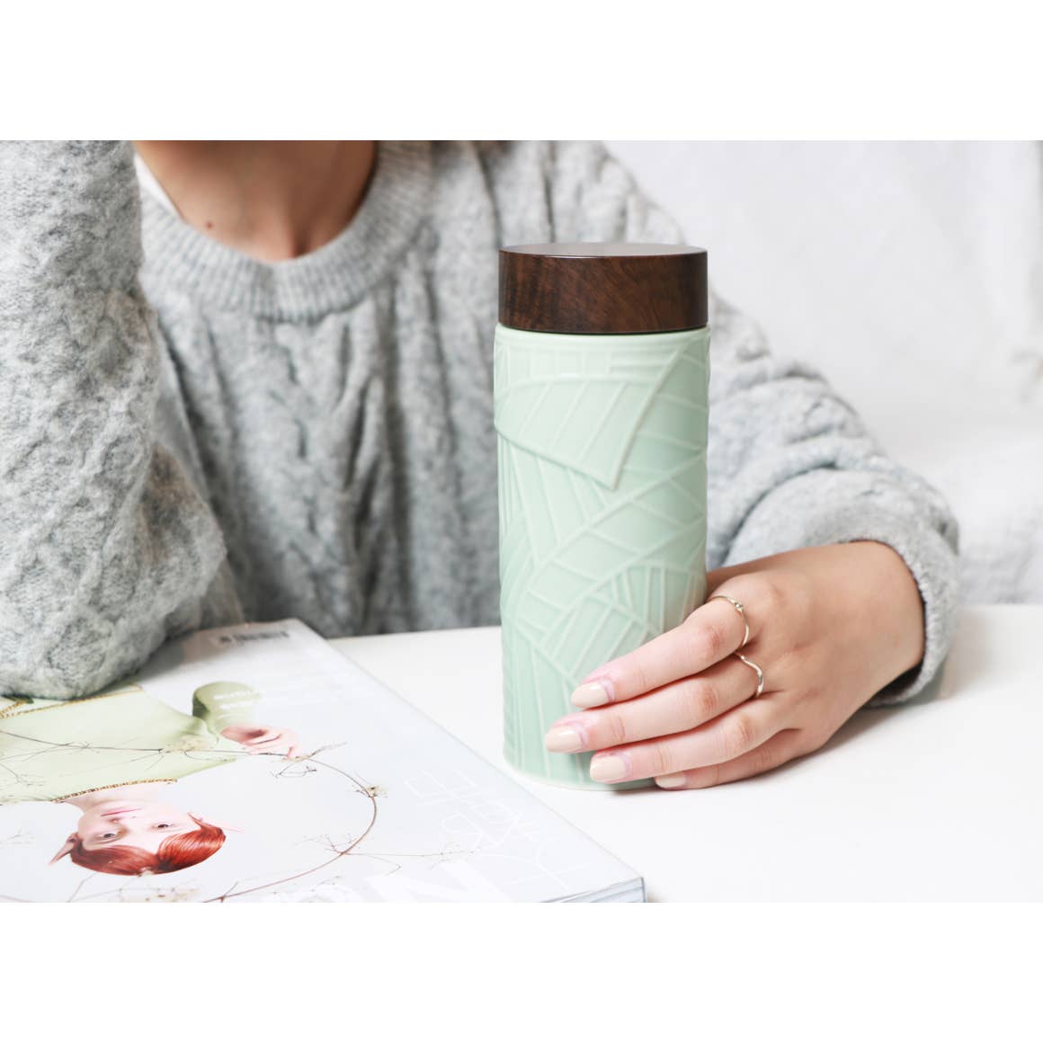 Jade Leaves Tea Tumbler