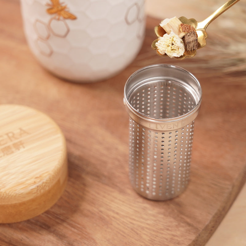 Bamboo Tea Infuser Lid